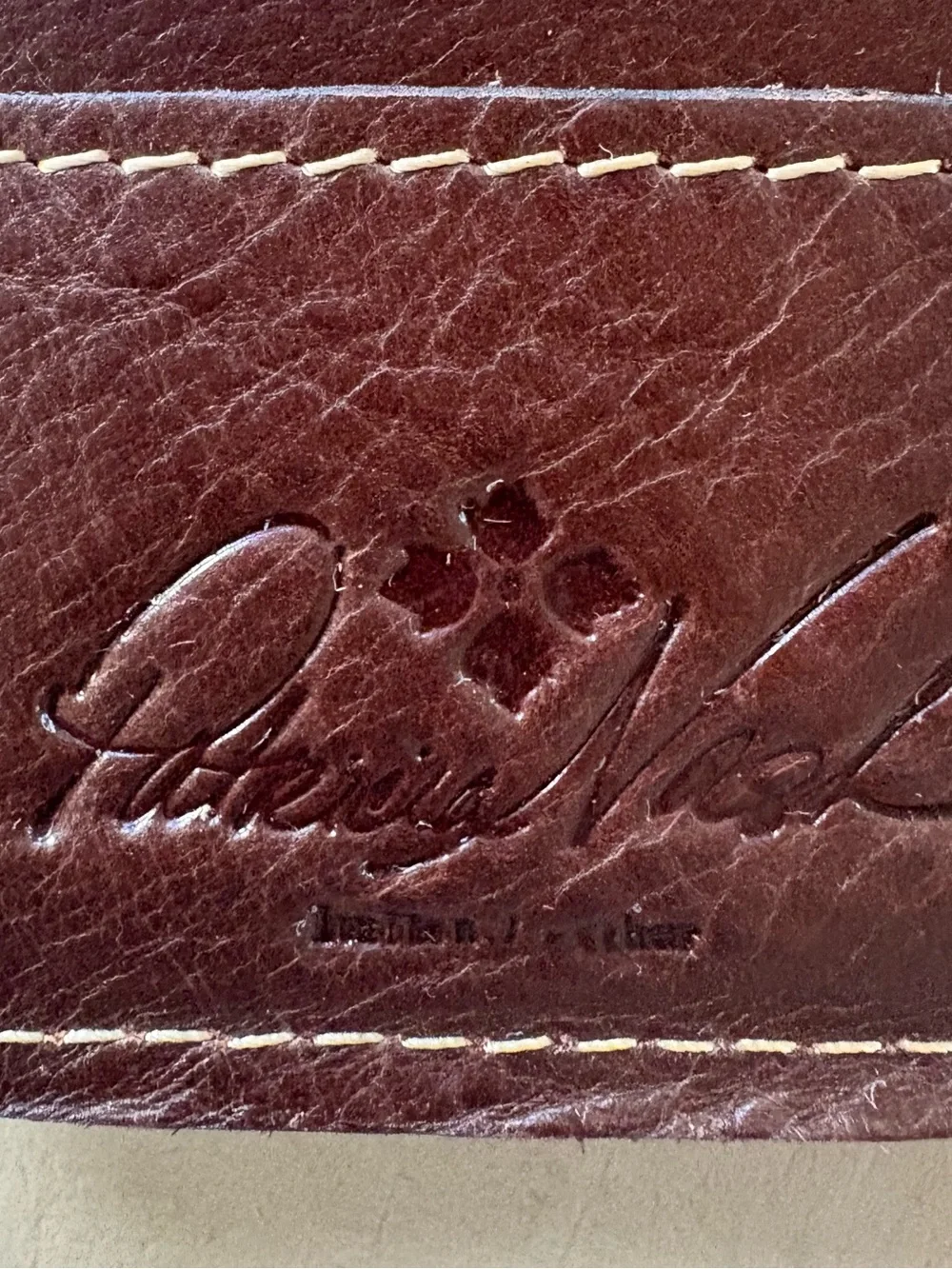 Patricia Nash Colli Flap Trifold Wallet Florence Brown Tooled Leather Boho VTG
